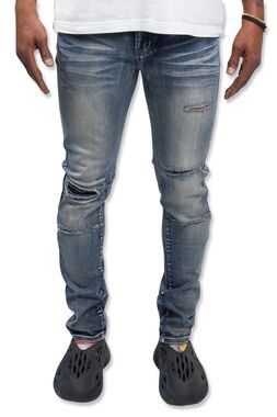CDMG&Co Caliber Denim Decoy Super Skinny Distressed Jeans Vintage Blue 30 X 32